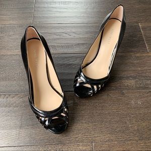 Nine West Size 7 Black 3.5 Inch High Heels